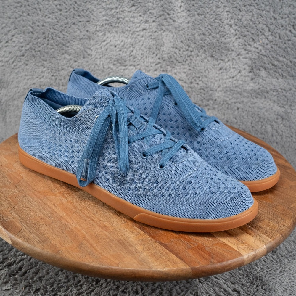 SUAVS Men's The Zilker Gum Knit Comfort Lace Up Sneakers Denim Size 12 US